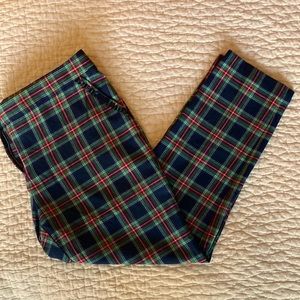 Vineyard Vines Tartan Plaid straight leg ankle pants~size 12